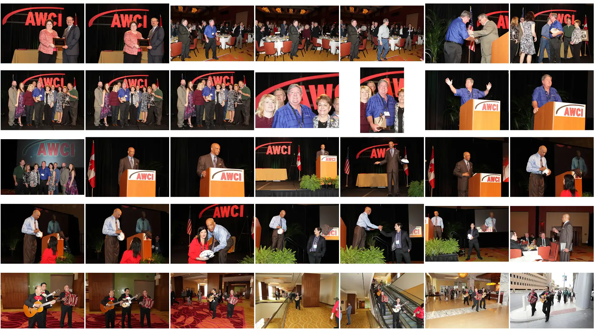 Photos of awards presentation in San Antonio